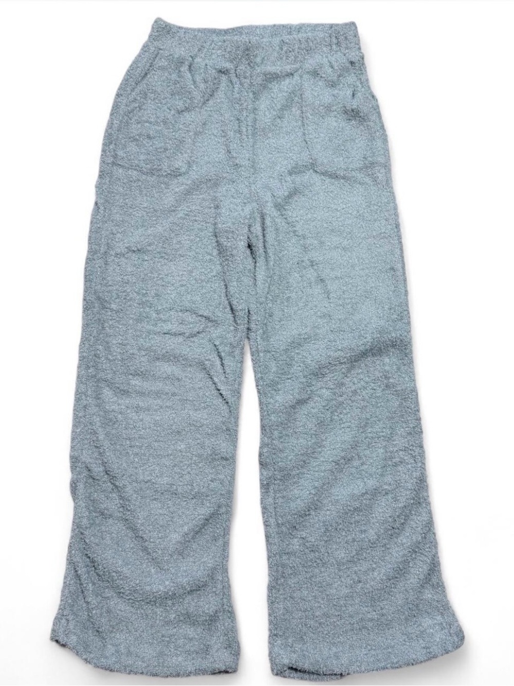 Honeydew Intimates Soft Fuzzy Wide Leg Lounge Pants Blue Small NEW